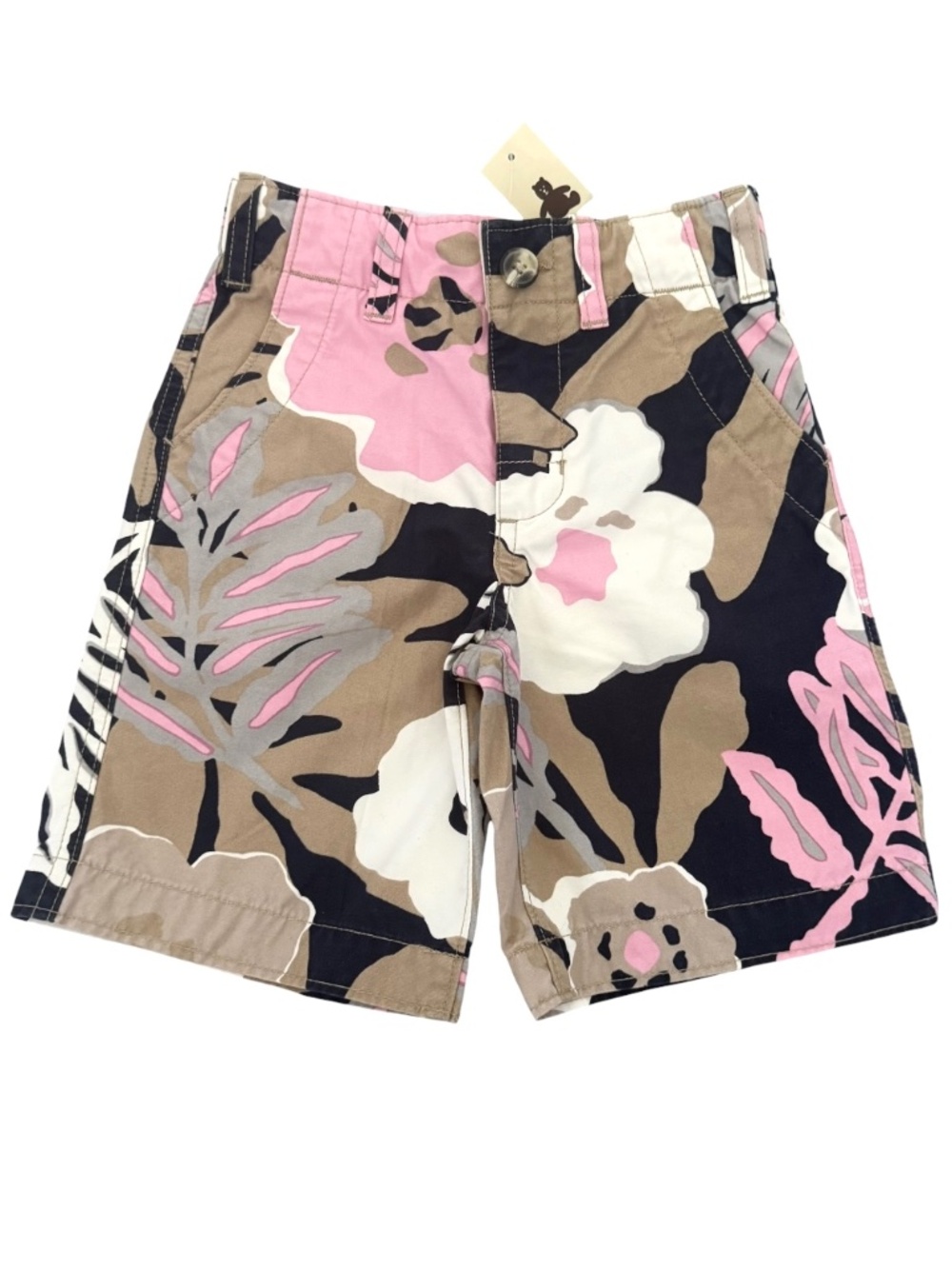 NWT Gap Tropical Shorts Tan Pink Navy Boys 3T